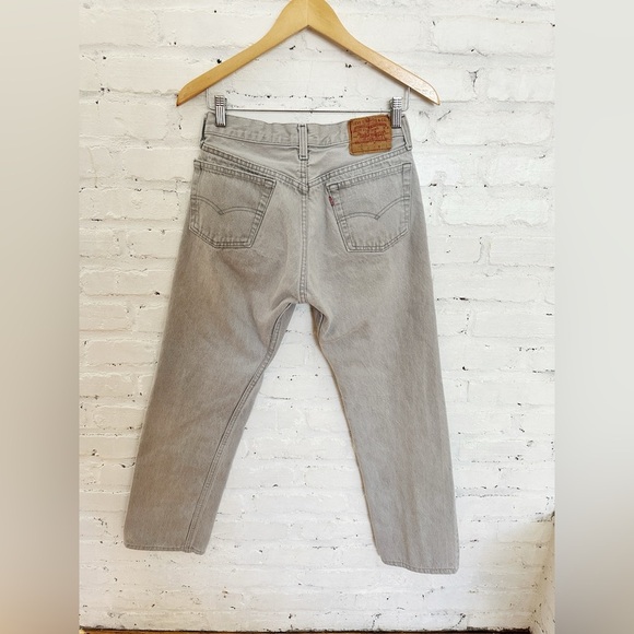 Vintage 1985 Levi’s 501 Button Fly Jeans – Gray – Hemmed/Altered – USA Made - Picture 7 of 7